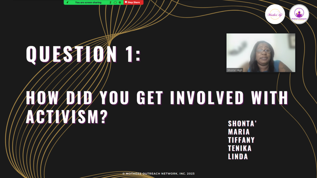Slide from Kempe Conference: Question 1: How Did You Get Involved in Activism?