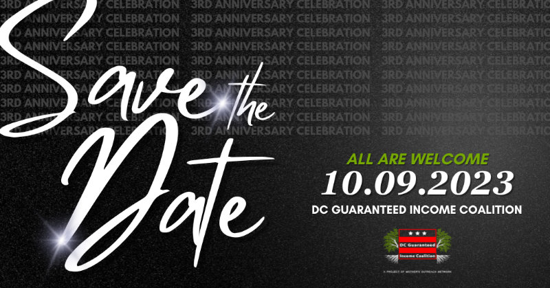 Save the Date card for DCGIC 3rd Anniversary