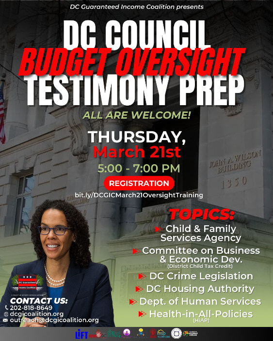 DC Council Budget Oversight Testimony Prep Graphic
