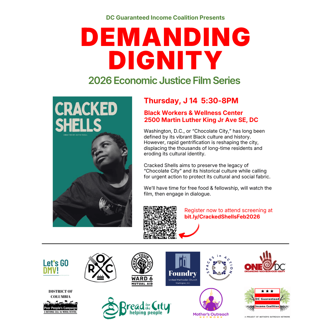 Advertisement for movie Cracked Shell from Demanding Dignity film series