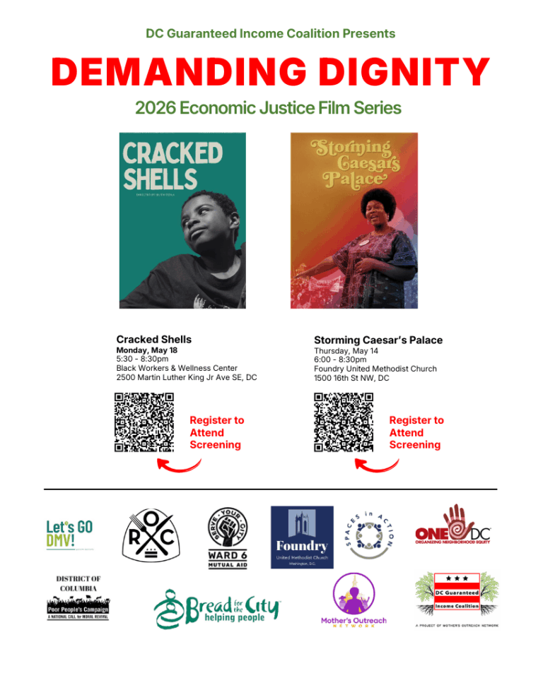 Advertisement for Demanding Dignity film series