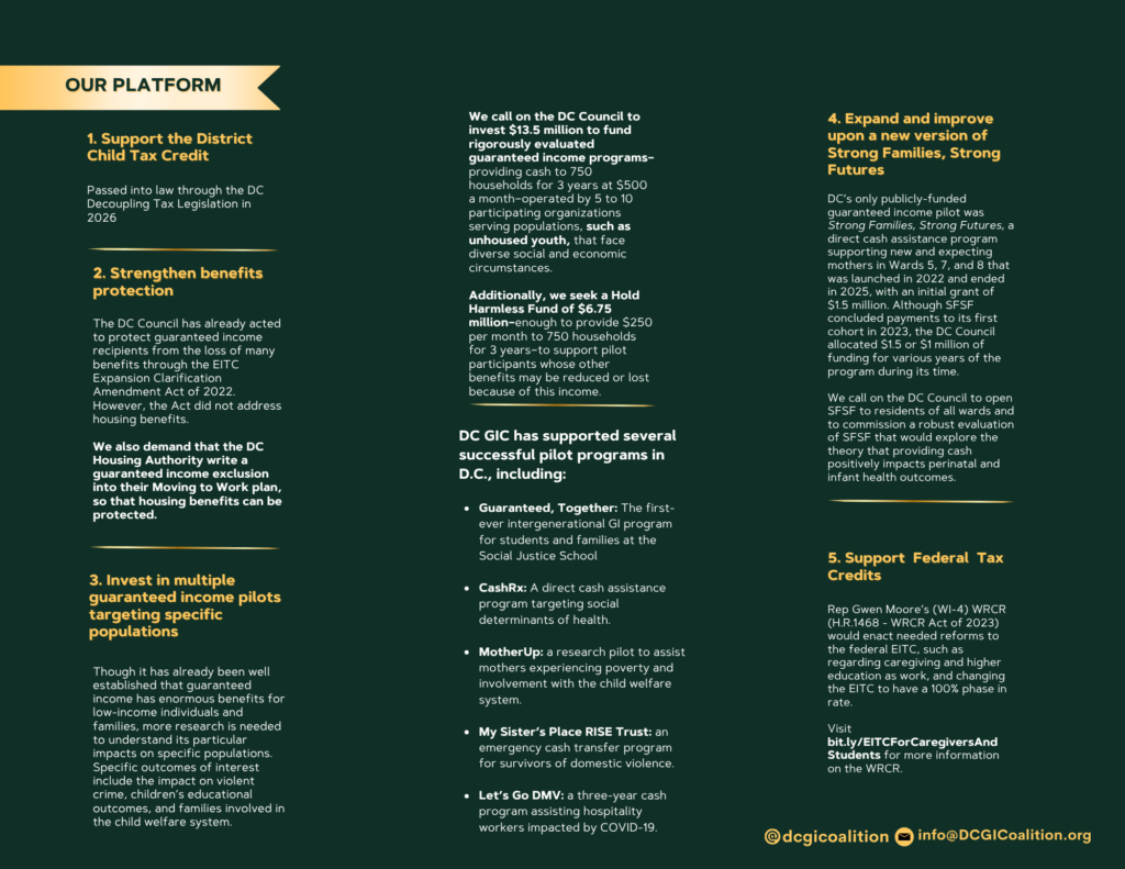 Page 2 of Updated DCGIC platform 2026